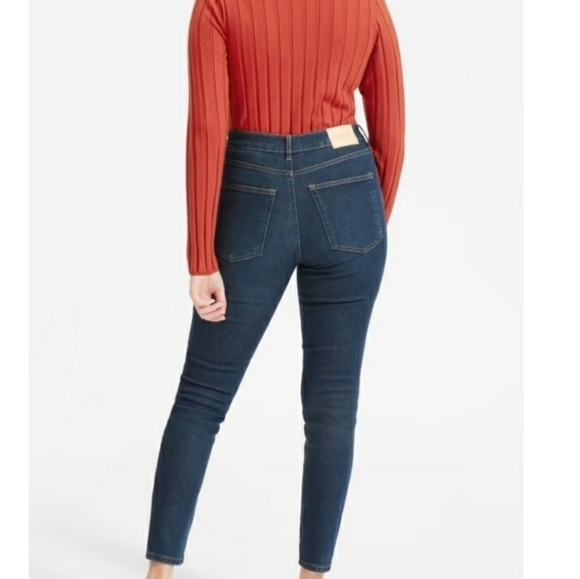 Everlane The Authentic Stretch High Rise Skinny Jeans in Dark Wash Size 28 R - Picture 2 of 16